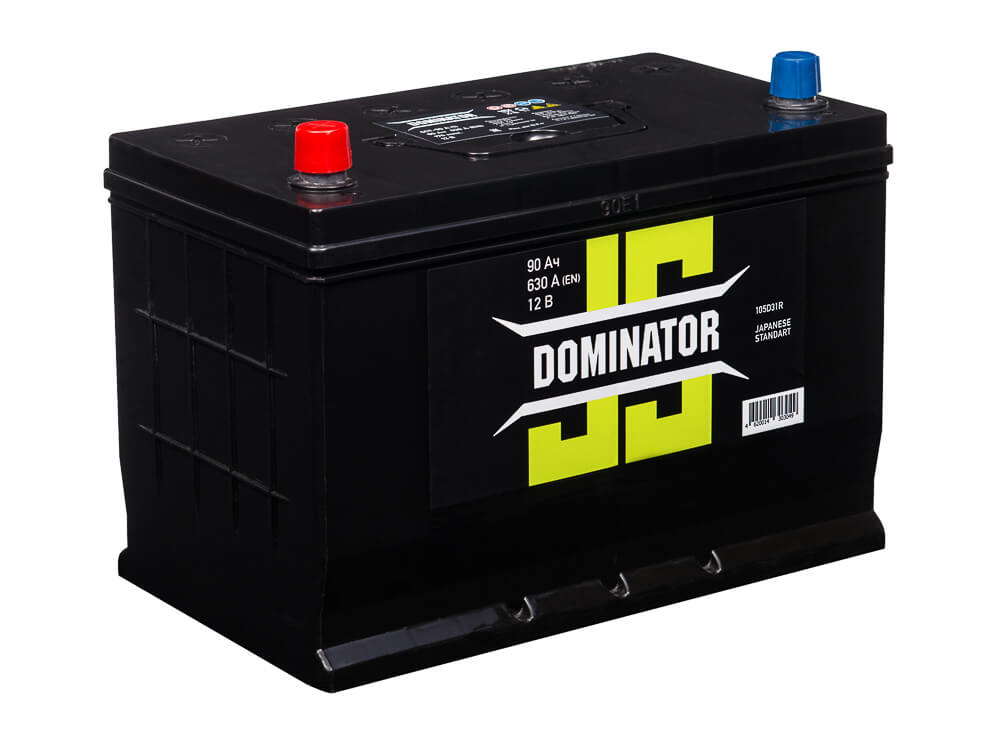 Аккумулятор автомобильный DOMINATOR (JIS) 6ст-90 А/ч D31 (п.п.)